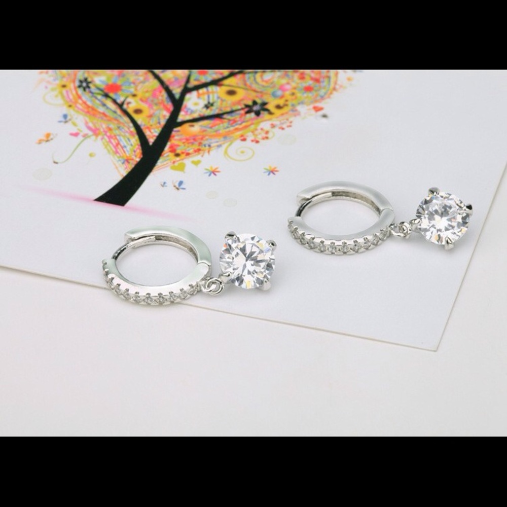 Swarovski Elements Silver Earrings